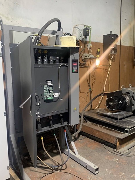 Работа частотного преобразователя HD50 160кВт с высокоскоростным синхронным IPM-двигателем